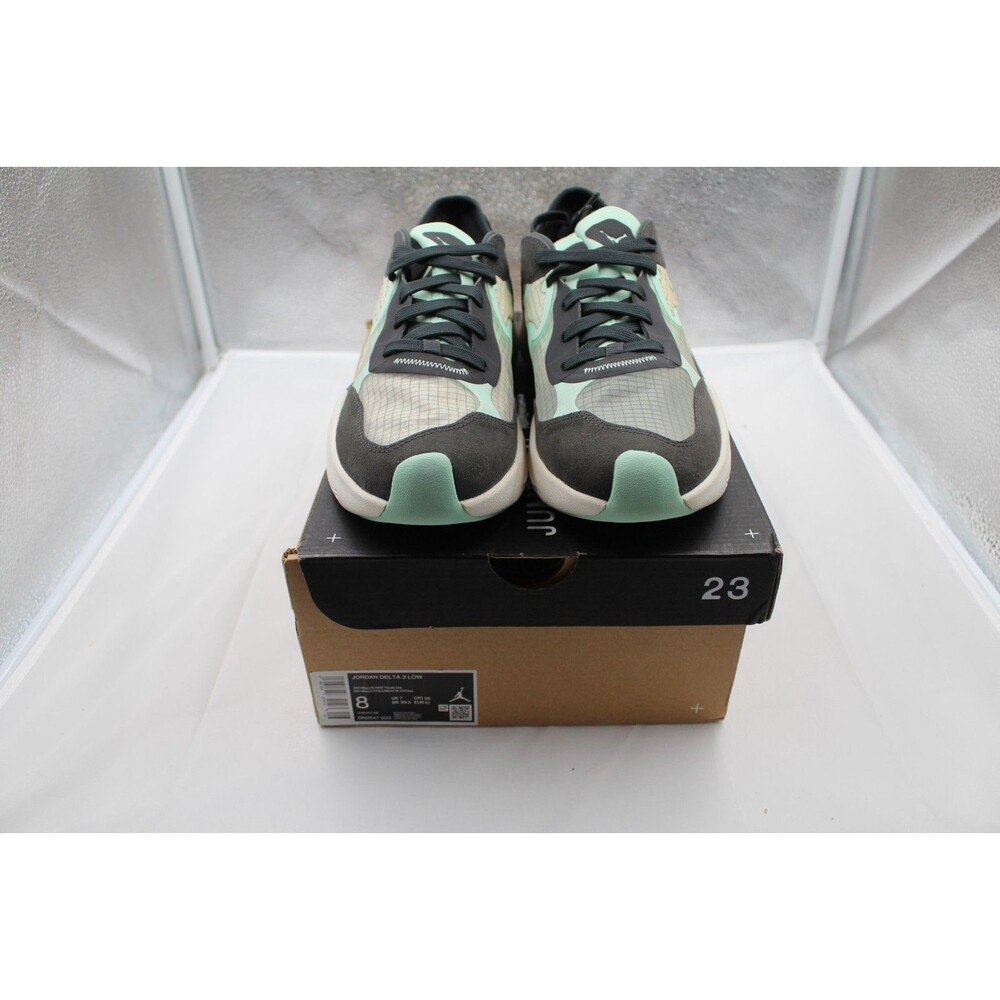 Jordan Delta 3 Low "Anthracite Mint Foam" DN2647-003 Men's Size 8 - New With Box